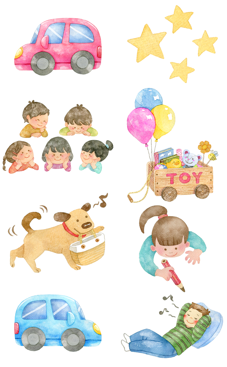 1日の流れイラスト